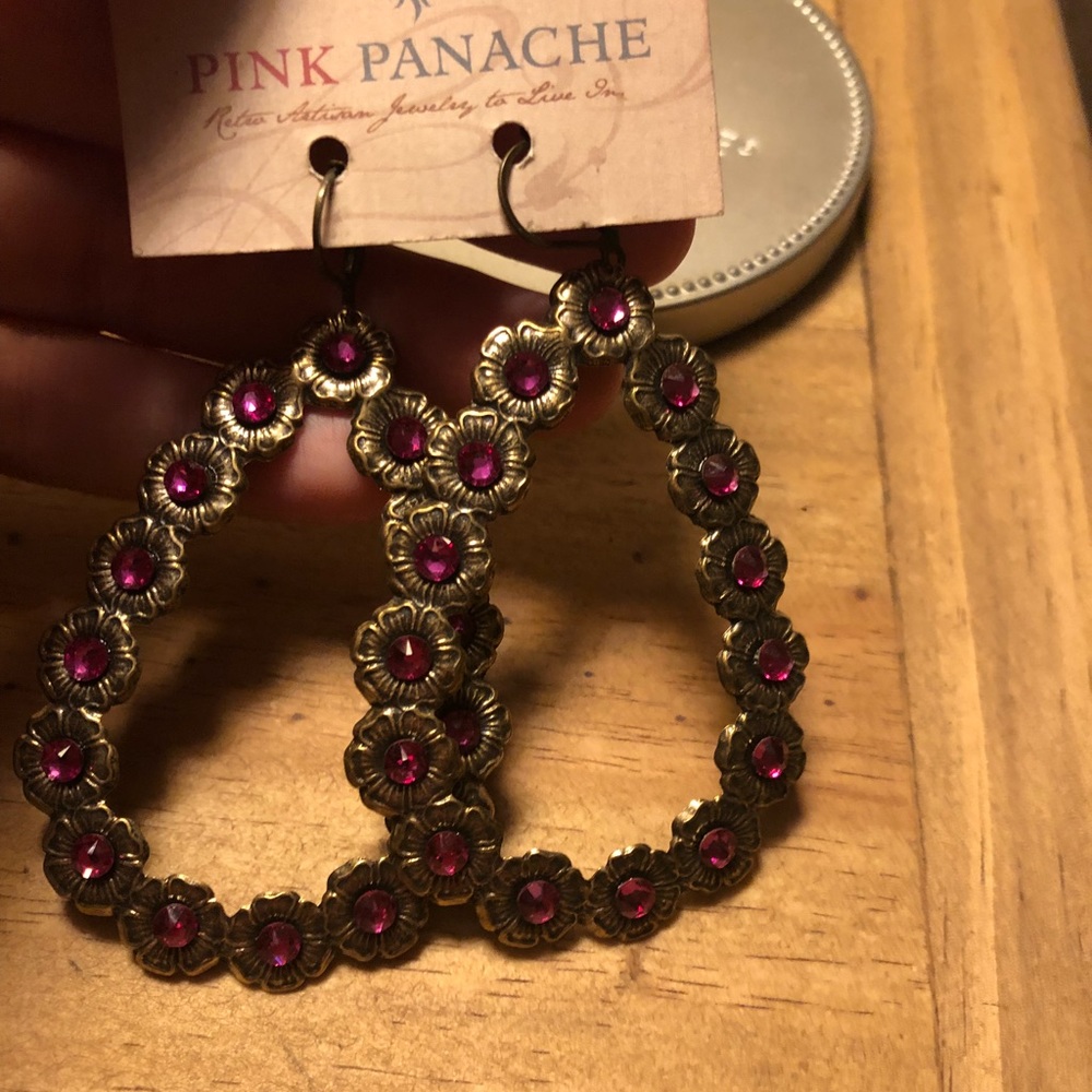 Pink Panache Tear Drop Earrings